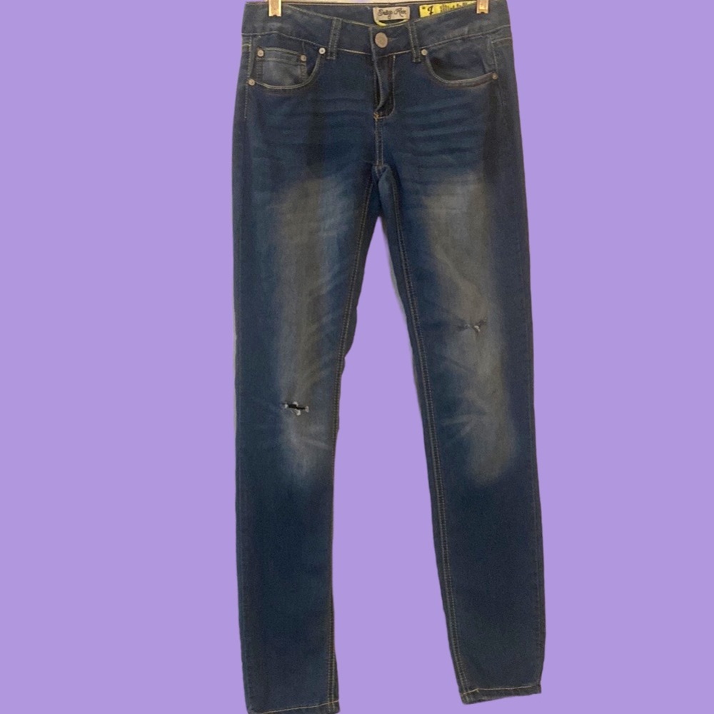 Super soft distressed denim jeans